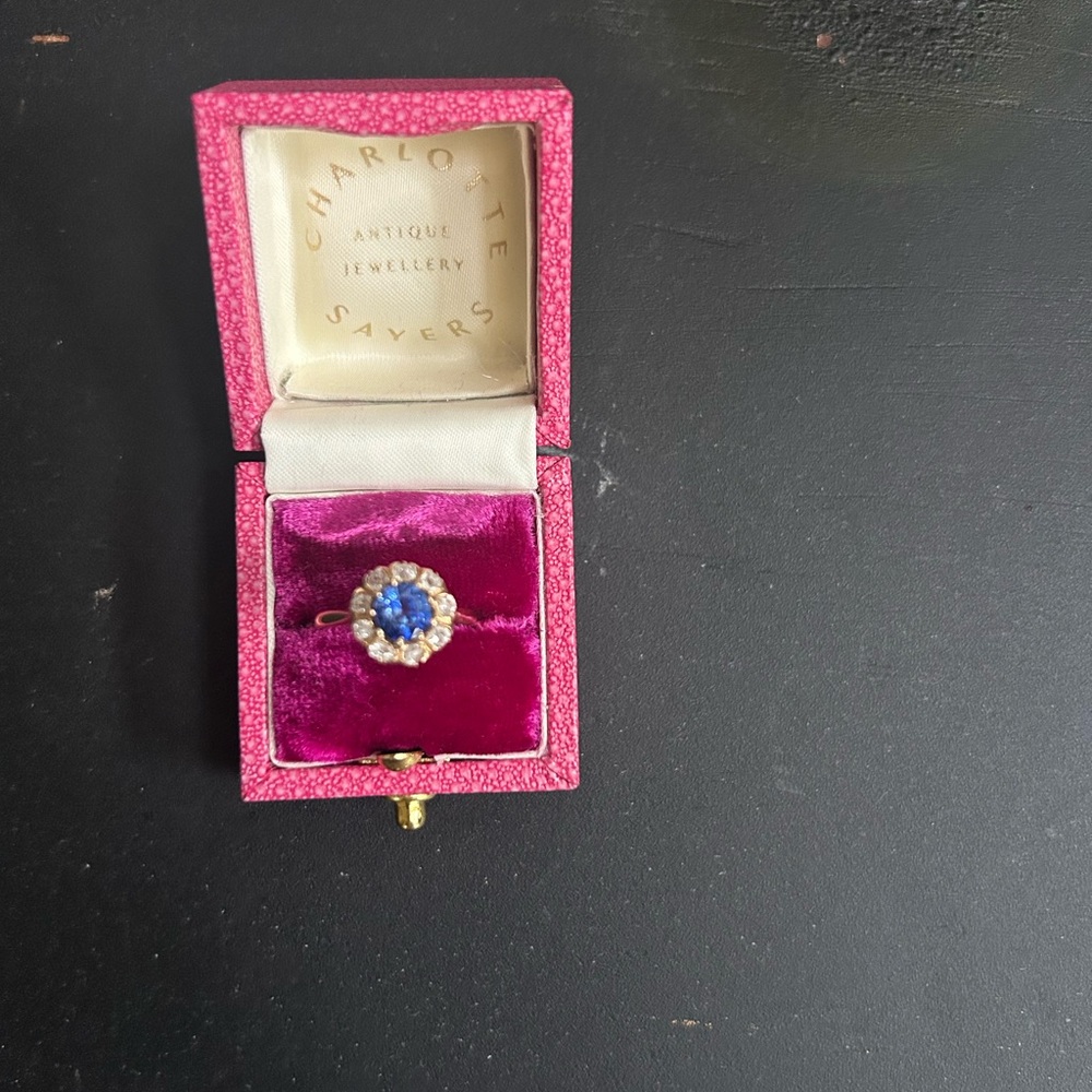 Blue and Silver Ring